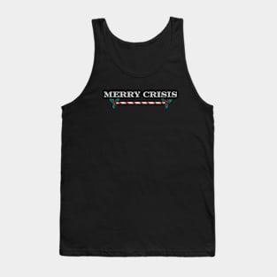 Merry Crisis, humorous, anti xmas Tank Top